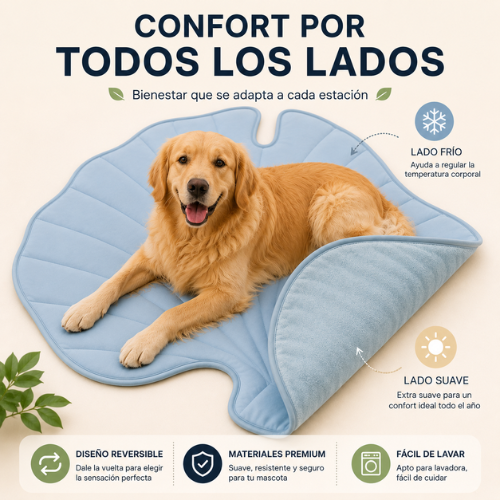 Alfombrilla Refrescante para Perros y Gatos | Efecto Frío sin Electricidad | CoolNest™
