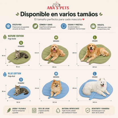 Alfombrilla Refrescante para Perros y Gatos | Efecto Frío sin Electricidad | CoolNest™
