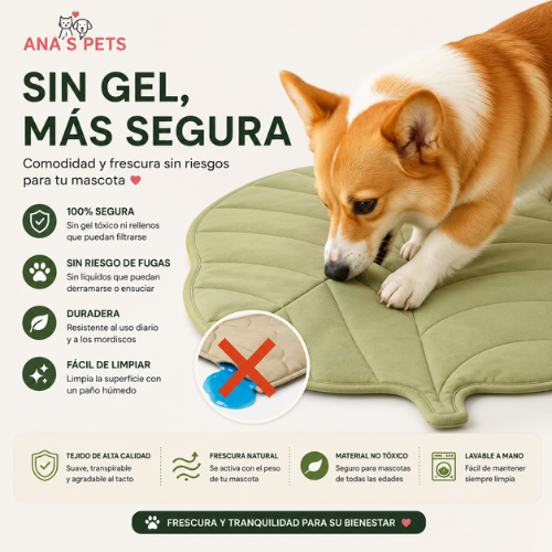 Alfombrilla Refrescante para Perros y Gatos | Efecto Frío sin Electricidad | CoolNest™