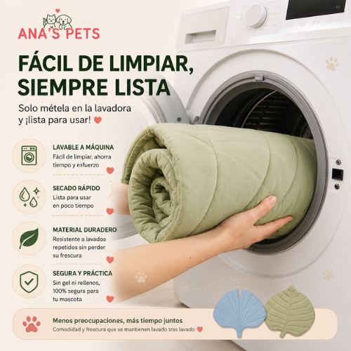 Alfombrilla Refrescante para Perros y Gatos | Efecto Frío sin Electricidad | CoolNest™