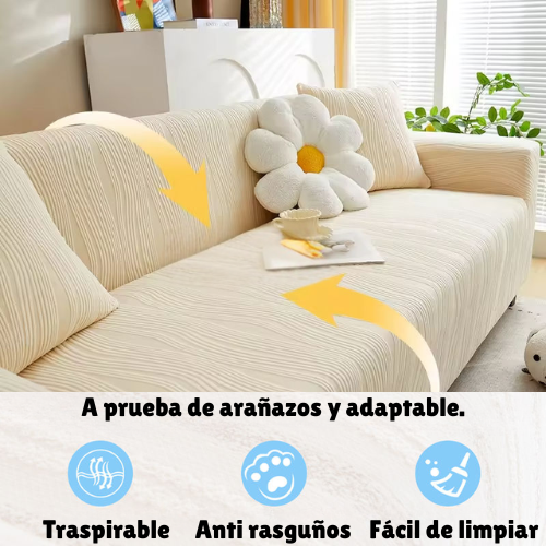 HarmonyWeave - Protector Transpirable i Antilliscant per a Sofà